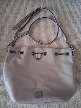 Leather Shoulder Bag in Light Gray - Victoria's Secret